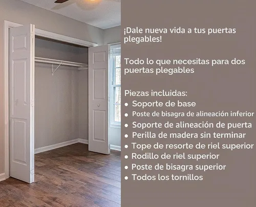 Vista 3 de Harrier Hardware Kit de reparación de herrajes para puertas plegables 2