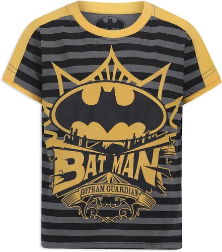 Vista 6 de DC Comics Batman Boys - Paquete de 3 camisetas para niños pequeños y pequeños - AzulAmarilloGris