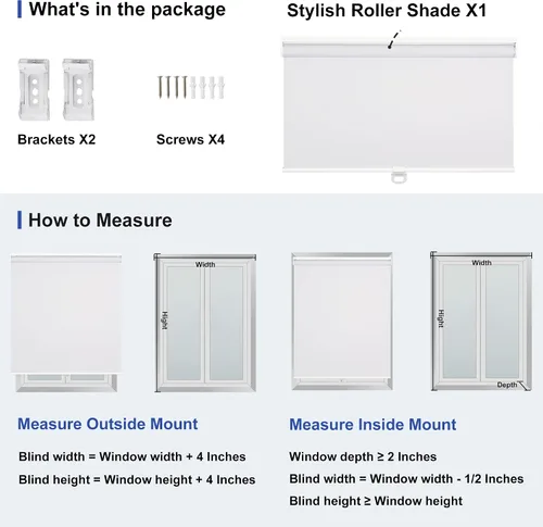 Vista 7 de BERISSA Persianas opacas para ventanas, sin cordón, impermeables, para oscurecer la habitación, con aislamiento térmico, protección UV, para baño