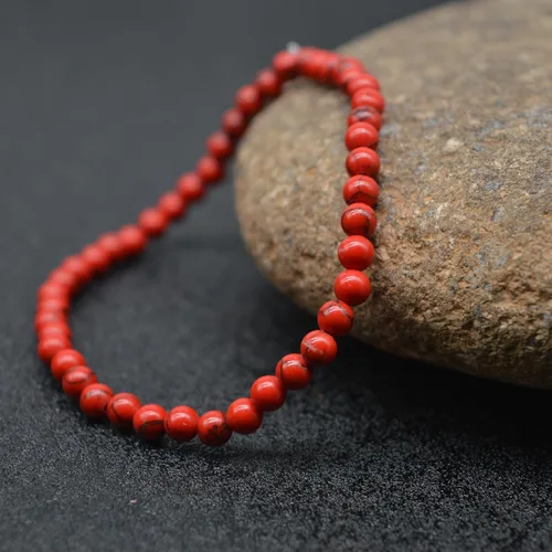 Vista 7 de Pulsera de piedras preciosas naturales con cuentas de 532 de pulgada, para parejas