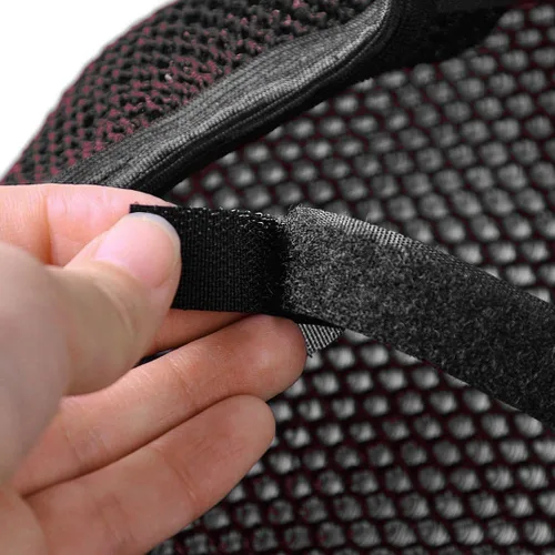 Vista 4 de Funda de asiento AUTUT para motocicleta de malla Rojo
