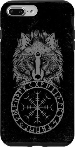 Vista 12 de Viking Aegishjalmur Runes Fenrir Odin Helm of Awe Phone Case for iPhone 17