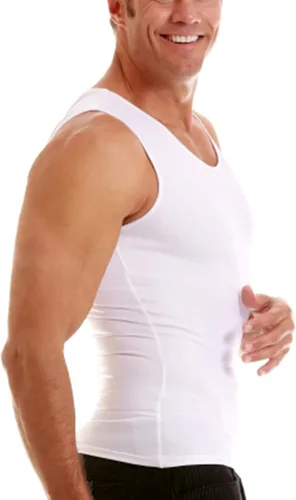 Vista 4 de Insta Slim musculosa de compresión muscular (Int) para hombre