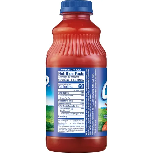 Vista 2 de Clamato Original Tomate Cóctel, botella de 32 fl oz (paquete de 12)