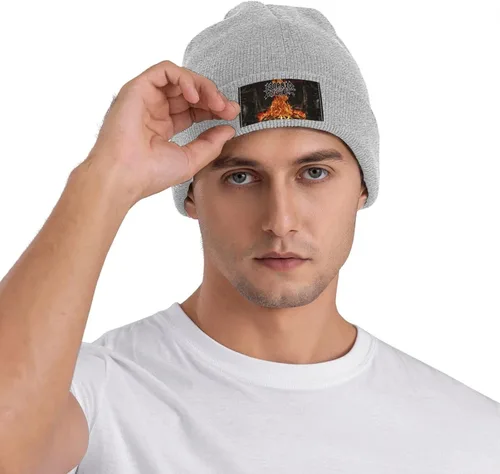 Vista 5 de Beanies for Mens Womens - Basic Unisex Cuffed Skull Caps Knitted Winter Hat Classic Sleep Hats for Hiking Gardening