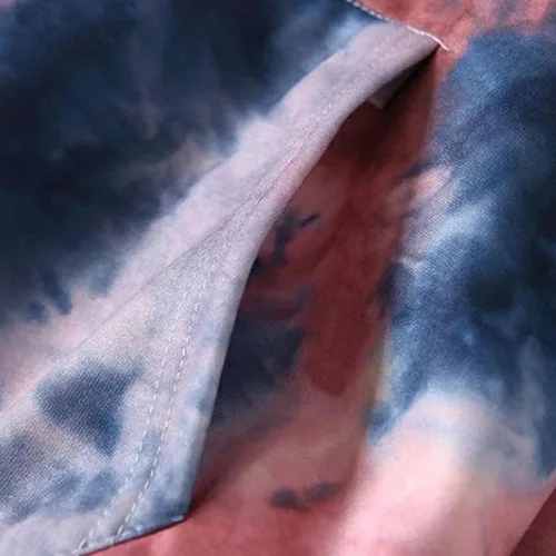 Vista 3 de Sudadera unisex con capucha "I Am Kenough de gran tamaño con citas de película de moda, teñido anudado, ligera, holgada, para otoño e invierno