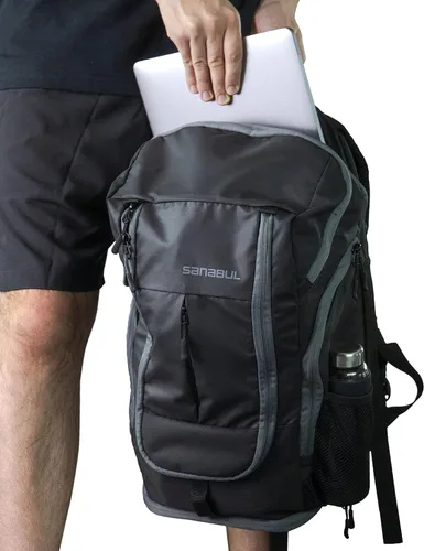 Vista 4 de Sanabul Combat Gear Pack - Mochila deportiva para gimnasio, con varios compartimentos, Jiu Jitsu y bolsa de boxeo, color negro y gris
