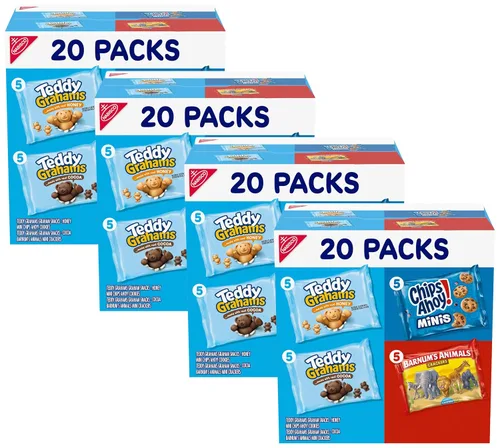 Vista 15 de Nabisco formas divertidas. Cookies & Crackers Galletas dulces y saladas Paquete variado, 20 Uunidades - Pack Paquete de 3