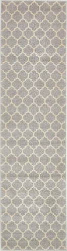 Vista 86 de Unique Loom Trellis Collection - Alfombra de área de Filadelfia, rectangular de 2 pies 2 pulgadas x 3 pies, color morado y marfil