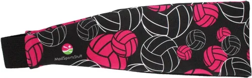 Vista 2 de MadSportsStuff Crazy Volleyball Headband with Volleyball Logos