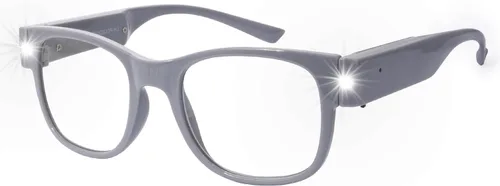 Vista 7 de OKH Gafas de lectura recargables iluminadas, gafas LED de visión clara, manos libres, con lectores de luz azul