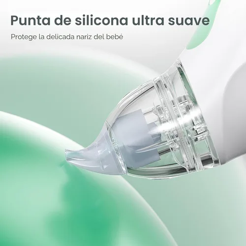 Vista 6 de Momcozy Aspirador Nasal para Bebé, Aspirador Nasal Eléctrico de 3 Niveles de Succión para Bebé, Recién Nacido y Niño Pequeño, Aspirador Nasal