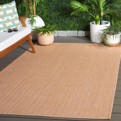 Vista 60 de Safavieh Colección Courtyard CY8022 Alfombra, 2 pies x 3 pulgadas x 5 pies, aguamarina y gris, impermeable, fácil de limpiar, sin pelusa