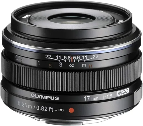 Vista 2 de OM SYSTEM Olympus M.Zuiko 0.669 in f1.8 (negro) para cámaras Olympus y Panasonic Micro 4/3 - Versión internacional (sin garantía)