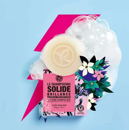 Vista 4 de Yves Rocher Champú sólido para el cabello con caléndula BIO Fórmula nutritiva y realzadora del brillo ecológico, menos plástico, más belleza