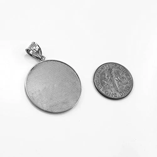 Vista 3 de LA BLINGZ Colgante de plata de ley para la última cena, M, Plata