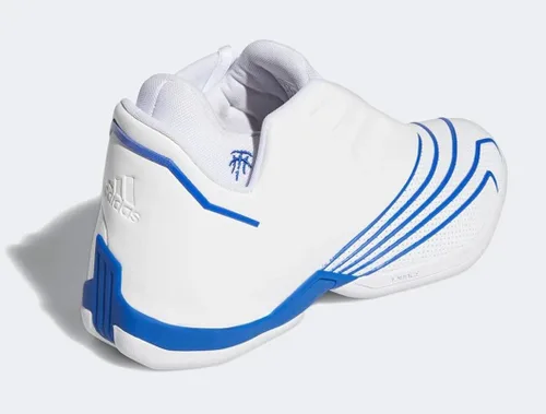 Vista 4 de adidas T-MAC 2 RESTOMOD - Tenis de baloncesto unisex, color blancoazul real, talla 9 de EE. UU, BlancoAzul rey