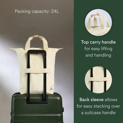 Vista 5 de ANTLER Essential - Mochila 2 en 1, funda para laptop, color piedra crema