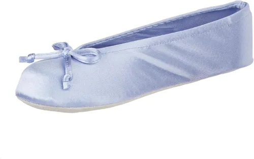 Vista 12 de isotoner - Zapatos satinados para bailarinas, con moño, suela de gamuza Ceniza