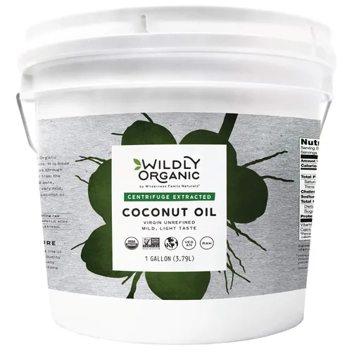 Vista 7 de Wildly Organic Aceite de coco refinado, 128 onzas líquidas, 1 galón