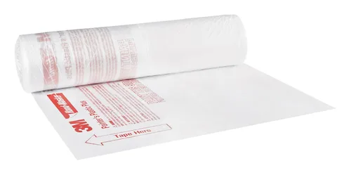 Vista 2 de 3M Hand-Masker Painter's Plastic Plus, 9 x 400 pies, MFB-9 Masking Film, Protects Surface From Paint Splatters, Drips, Roller Mist or Spray