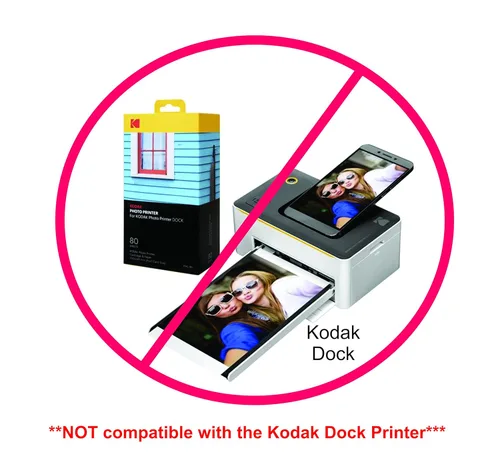 Vista 2 de Kodak Papel fotográfico brillante de 4 x 6 pulgadas, 100 unidades de 66 libras - 8.47 oz/m (41175-9891181). Este producto no es compatible