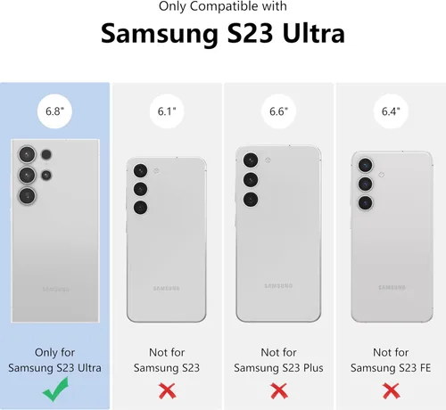 Vista 2 de ZTOFERA Funda de teléfono para Samsung Galaxy S23 Ultra 5G, elegante diseño de mariposa, para niñas y mujeres encantadoras, chapado suave, Negro