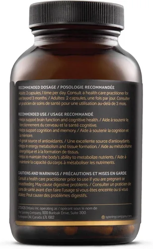 Vista 3 de Mycoveda Cognition Lions Mane Hongo, Bacopa Monnieri Suplemento natural para una mejor cognición y concentración