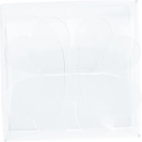 Vista 15 de Restaurantware - Cajas de recuerdo de boda de 2.8 x 2.4 pulgadas, 100 cajas de dulces transparentes con parte superior de trébol. Para bodas, baby