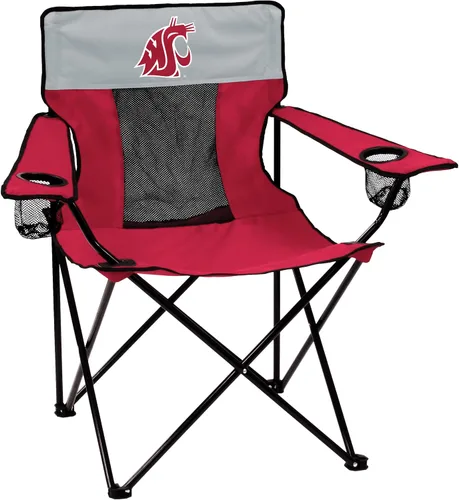 Vista 5 de Logo Brands NCAA Alabama Crimson Tide Elite Silla Portátil - Silla premium para exteriores con portavasos, marco de acero con recubrimiento