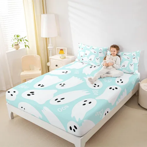Vista 23 de Juego de ropa de cama con estampado de leopardo, tamaño individual, juego de cama de guepardo africano para decoración de dormitorio