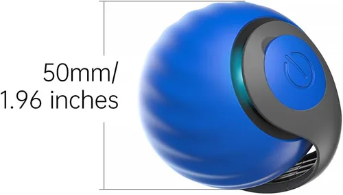 Vista 9 de Petgravity Speedy Sprint - Pelota de juguete para gatos, juguetes interactivos mejorados para gatos de interior, 2 velocidades, pelota móvil Azul