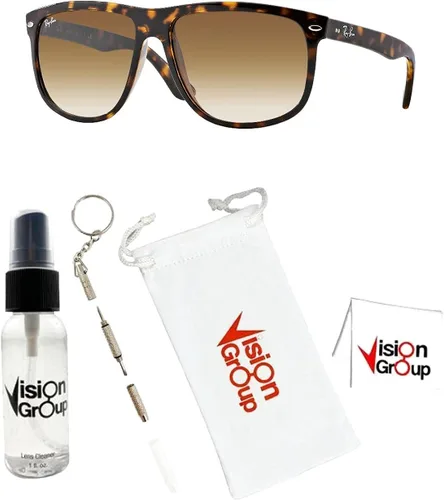 Vista 2 de Ray-Ban RB4147 Boyfriend Sunglasses Vision Group Accessories Bundle
