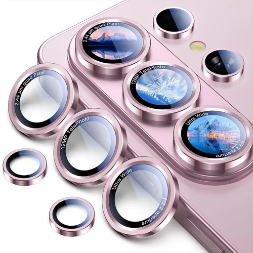 Vista 44 de Uyiton Protector de lente de cámara para Samsung Galaxy Z Fold 7 - Cubierta de pantalla trasera de vidrio templado de grado militar