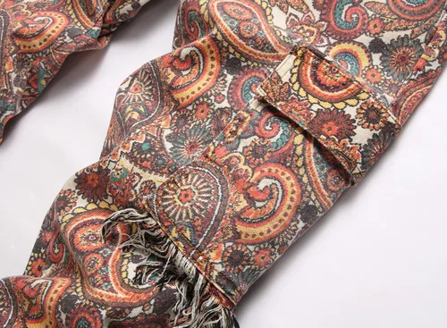 Vista 137 de Enrica Pantalones vaqueros estampados casuales para hombre
