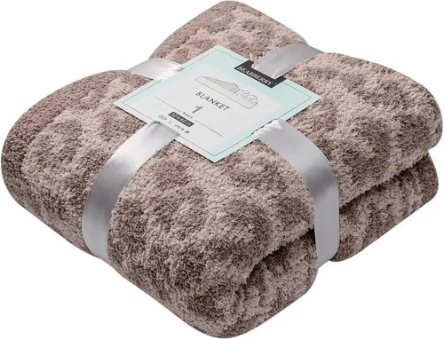 Vista 20 de bearberry Manta de Tiro Mullida de Punto de Leopardo, Manta de Microfibra Suave, Acogedora y Cálida para Sofá, Cama, Viajes (Leopardo, 51"x70")