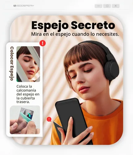 Vista 5 de GOOSPERY Funda tipo cartera para Samsung Galaxy Z Flip 4 / Z Flip 3, ranura para tarjetas oculta, puerta magnética de cierre automático, funda Negro