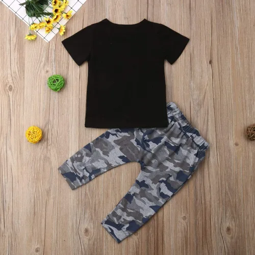 Vista 5 de Conjunto de 2 piezas de camiseta para bebé y niño pequeño