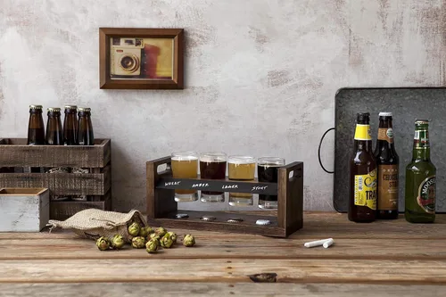 Vista 4 de PICNIC TIME Brown San Francisco 49ers Craft Beer Flight