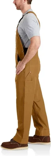 Vista 4 de Carhartt - Overol con pechera de lona de ajuste relajado para hombre