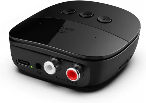 Vista 8 de eppfun Receptor Bluetooth 5.2, adaptador de audio Bluetooth con NFC, USB, ranura para tarjeta TF, AUX/RCA de 0.138 in para sistema estéreo
