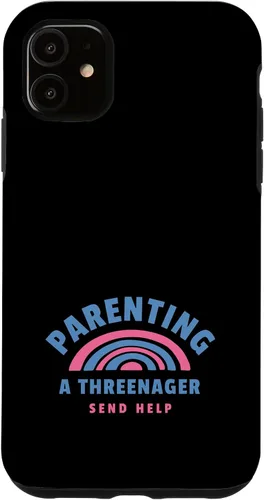Vista 8 de Threenager Parenting 3 Year Old Kid Case for iPhone XR