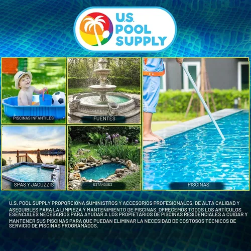 Vista 7 de U.S. Pool Supply Cabezal de cepillo de piscina de 13 pulgadas con cerdas
