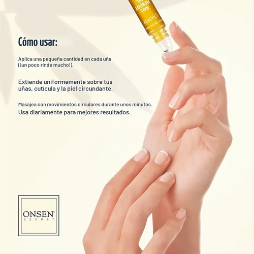 Vista 6 de Onsen Secret Kit de cuidado de uñas – Incluye aceite de cutícula de 0.3 onzas líquidas, pulidor de uñas japonés y kit de brillo – Manicura