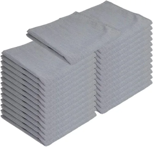 Vista 10 de Arkwright Servilletas de tela para restaurante, (paquete de 25) servilletas de poliéster hilado con bordes con dobladillo, ideal para cenas, bodas