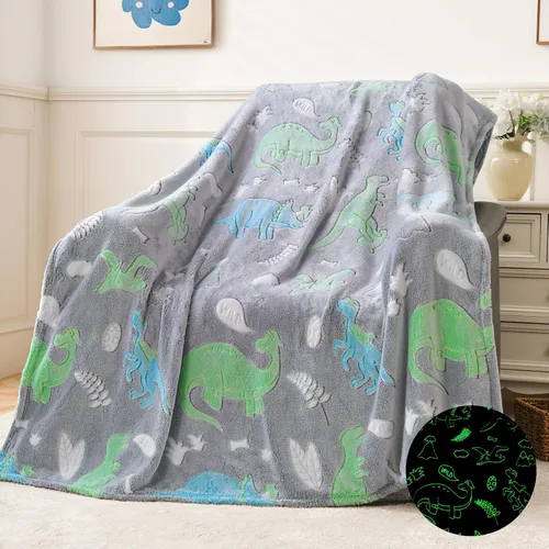 Vista 14 de QSTEHEML Manta de unicornio que brilla en la oscuridad, regalo de cumpleaños para niñas de 3 a 12 años, regalos de juguetes de unicornio, manta