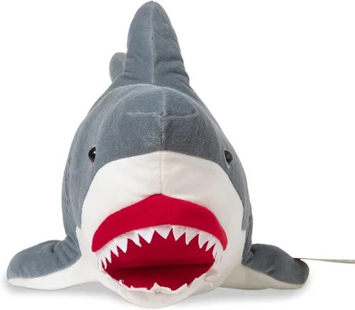 Vista 4 de Tiburón gigante de peluche, animales realistas de Melissa & Doug, (más de 3 pies de largo)
