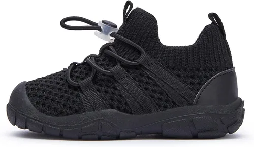 Vista 4 de BMCiTYBM Zapatos para bebé niño y niña, tenis antideslizantes suaves y ligeros, zapatos para caminar de primer paso, 6, 9, 12, 18, 24 meses