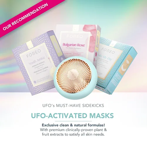 Vista 4 de FOREO UFO 3 - Hidratante facial profundo 5 en 1, spa facial, luz roja, calentamiento, enfriamiento, masaje facial, antienvejecimiento, cuidado
