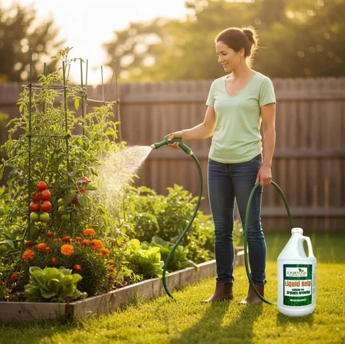 Vista 9 de GS Plant Foods Fertilizante Líquido de Kelp – Adecuado para Cultivo Orgánico, Concentrado de Algas Marinas Listado por OMRI para Césped, Jardines
